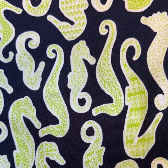 Crown & Ivy Navy and Green seahorse Dress - Picture 1 of 5